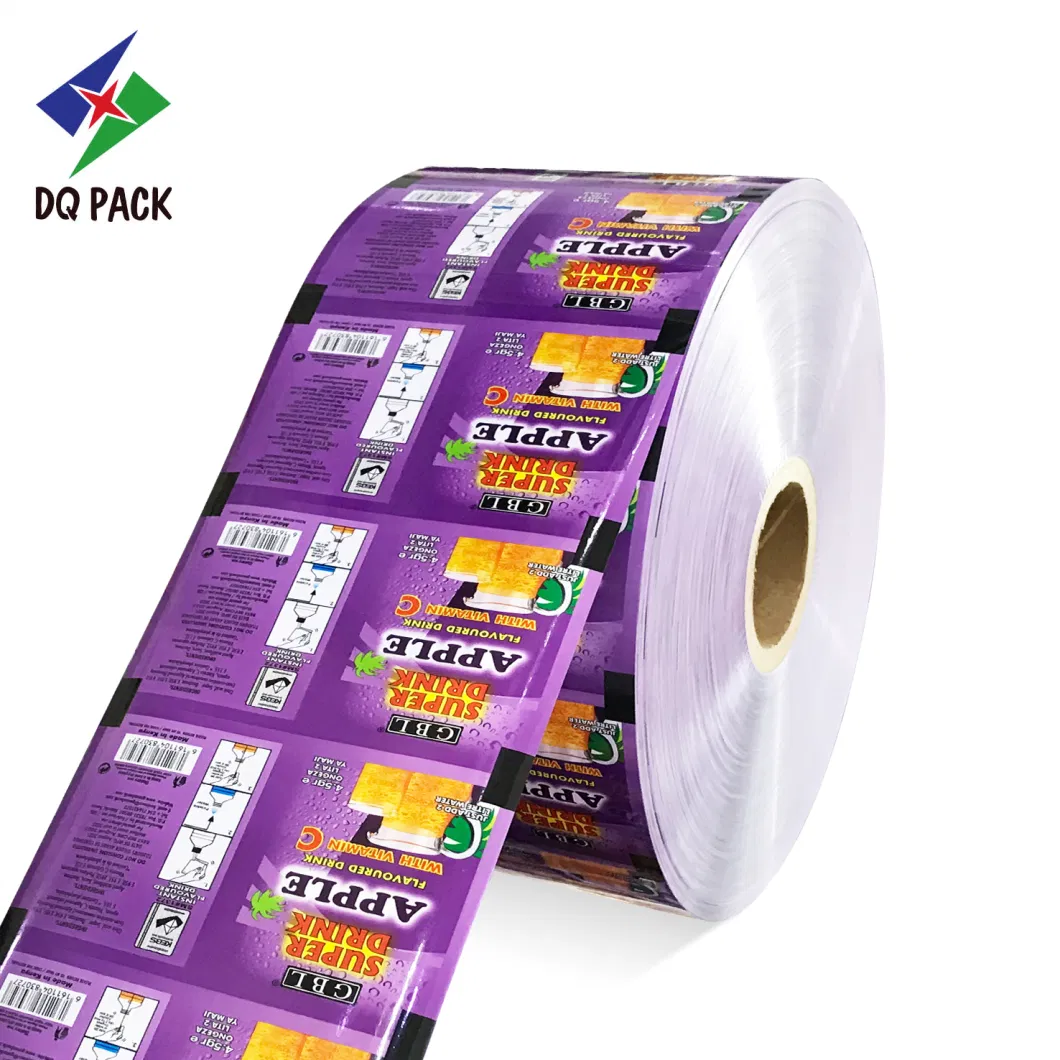 Food Grade Laminate Plastic Pet Aluminum Foil Sachet Film Roll Juice Packaging Film