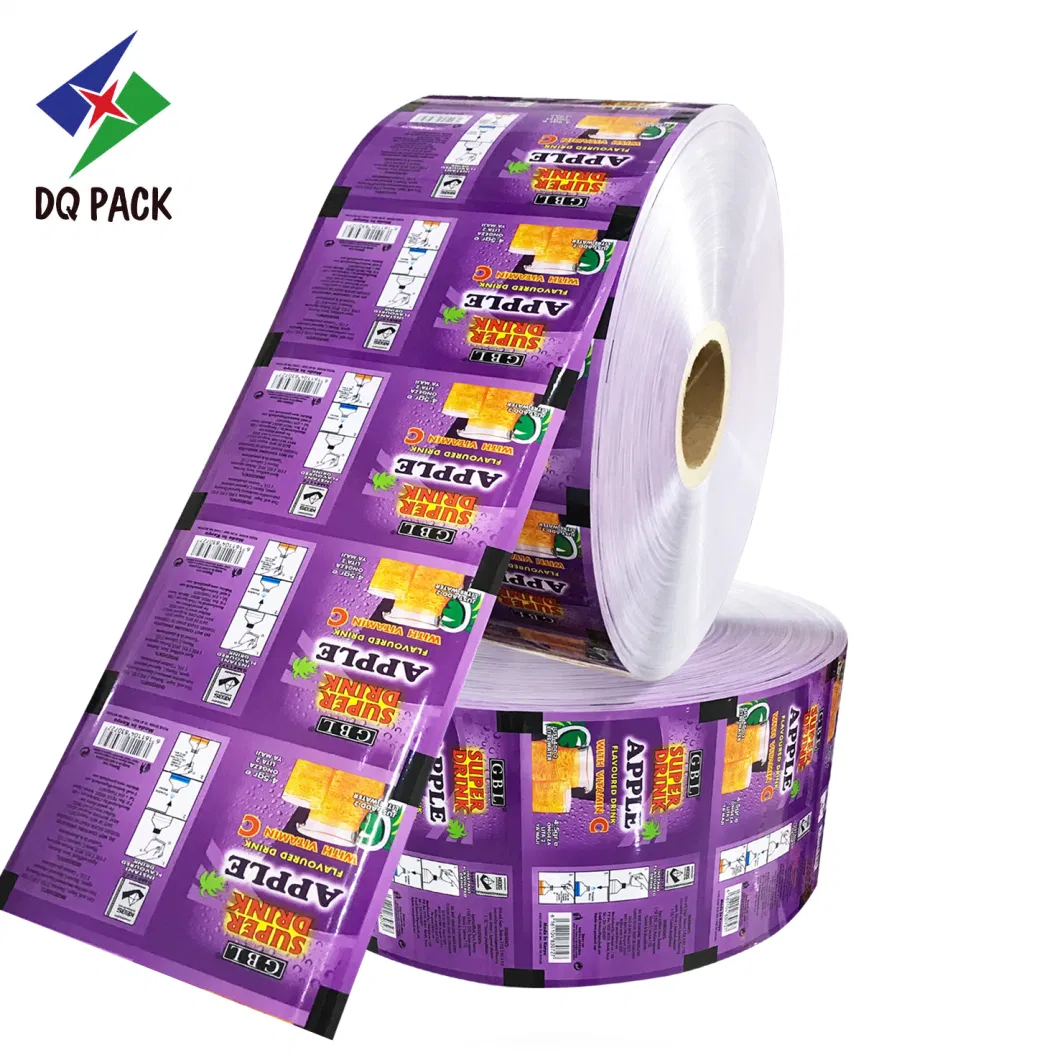 Food Grade Laminate Plastic Pet Aluminum Foil Sachet Film Roll Juice Packaging Film